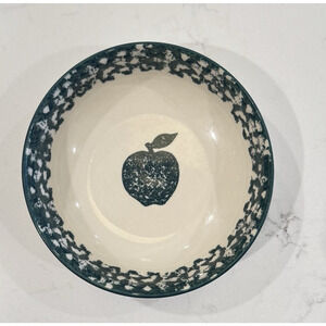 TIENSHAN FOLK CRAFT Green Apple Cereal Bowl 6.5”